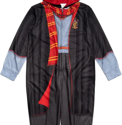 Vista 3 de Harry Potter Gryffindor - Disfraz de forro polar con cremallera para niño grande