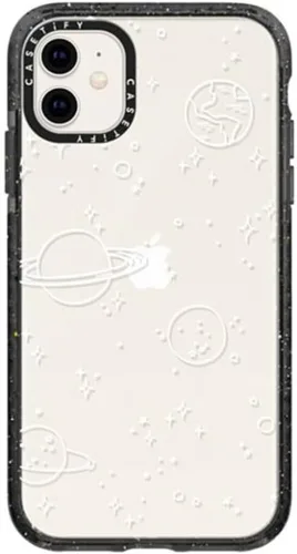 Vista 28 de Funda Impact de CASETiFY para iPhone 11 - Tiempo A Solas de Esther Kim - Negro Claro