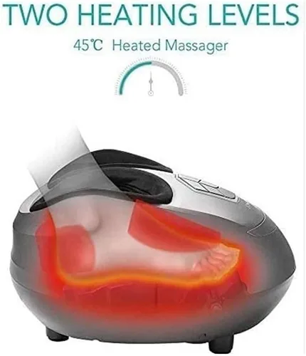 Vista 7 de TOEWOE Máquina masajeadora de pies con calor, masaje de tejido profundo, alivio del dolor, vibración y compresión, mejora la circulación sanguínea