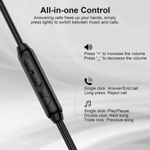 Vista 4 de Auriculares USB C con cable para iPhone 17e 17 Pro Max 17 Air 16 16e 15 Tipo C Auriculares con cable Auriculares