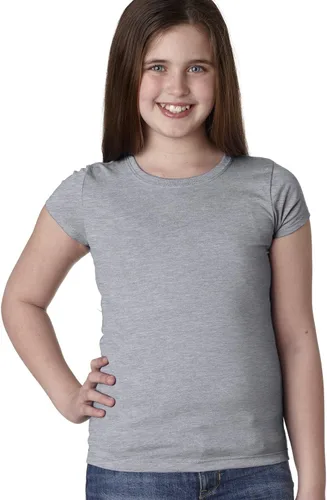 Vista 26 de Next Level Camiseta de punto acanalado de princesa para niñas grandes
