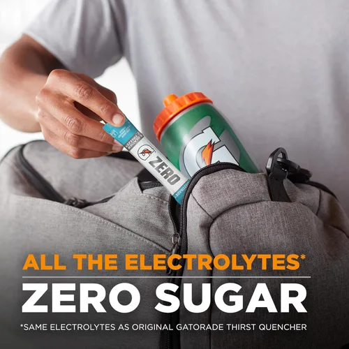 Vista 7 de Gatorade - Sports Drinks G Zero - Paquetes de polvo Glacier Freeze, 0.10 onzas (paquete de 10)