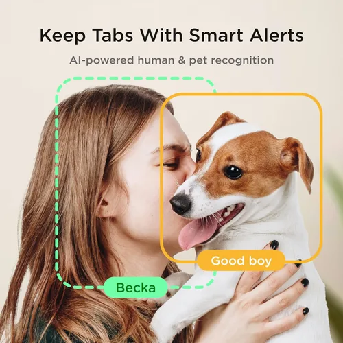 Vista 4 de Petcube Cam Cámara Wi-Fi interior para mascotas y de seguridad con aplicación para teléfono, monitor de mascotas con audio y video bidireccional