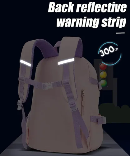 Vista 6 de lunhaifi Mochila de conejo mochila de conejo para niñas mochila de conejo Kawaii impermeable de gran capacidad para la escuela azul S