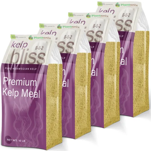 Vista 8 de Kelp Bliss (10 libras) - Fertilizante orgánico de harina de algas para plantas, suelo de jardín, flores, verduras y césped, fertilizante orgánico