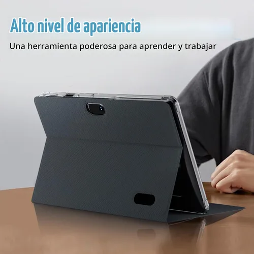 Vista 3 de Tableta con funda de 7 pulgadas Tablet Android 14, 8GB RAM (5GB expandible) 32GB ROM 7" Tabletas Soporta 1TB MicroSD, Batería Larga Dual Cámara Negro