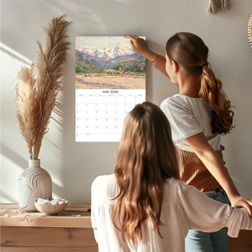 Vista 85 de Calendario de grises africanos 2025 2026 – Planificador mensual de pared de aves africanas – 12 x 18 pulgadas (abierto), calendario de pared
