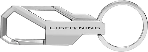 Vista 7 de iPick Image for Ford F-150 Lightning Snap Hook Metal Key Chain