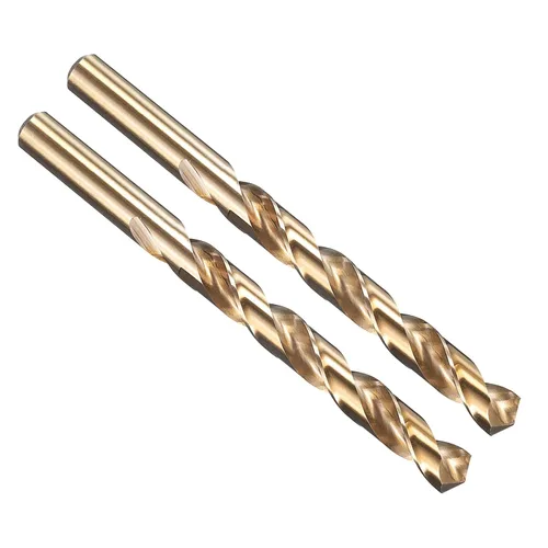 Vista 299 de PATIKIL Broca Jobber de 0.039 in, vástago recto M35 cobalto 5% acero de alta velocidad 135° acabado dorado para metal duro de acero inoxidable - 2
