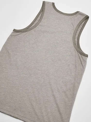 Vista 4 de Alternative Camiseta sin mangas para hombre, sin mangas con cuello de timbre