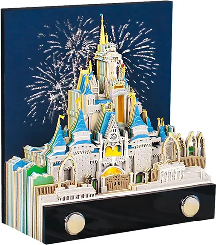 Vista 13 de Bloc de notas 3D, 217 hojas de papel creativo tallado panda arte 3D Notas adhesivas DIY Notes, decoración de escritorio, regalo