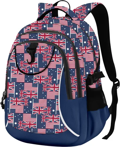 Vista 21 de Mochila escolar estilo Rickyh, mochila de viaje para hombres y mujeres, mochila ligera con compartimento para portátil, Tamaño único