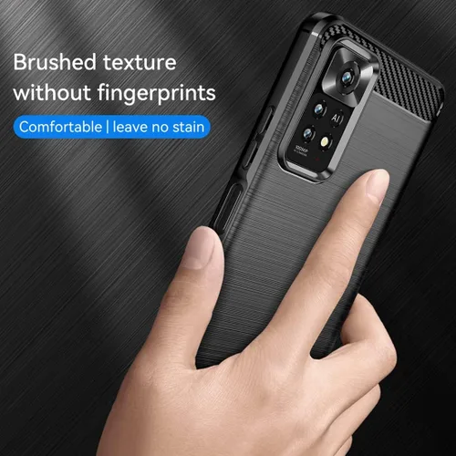 Vista 6 de Funda de teléfono para Redmi Note 11 Pro 4G/5G/Note 11E Pro/Redmi Note 12 Pro 4G, fibra de carbono, a prueba de golpes, resistente a los arañazos