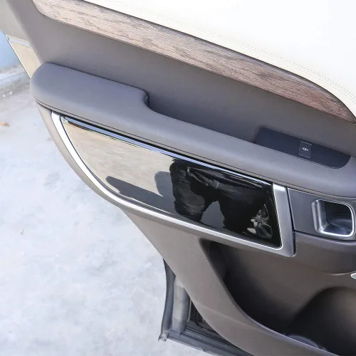 Vista 3 de 4 piezas de repuesto para Land Rover Discovery 5 L462 2017 2018 ABS Interior puerta decoración panel cubierta Trim LR5 (negro)