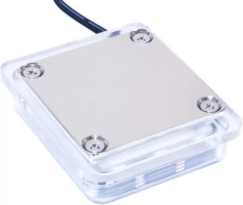 Vista 3 de Alphacool Eisblock Aurora XP3 Light CPU Bloque de agua y termal Grizzly AM5 Paquete de marco de sellado de contacto, Plexi