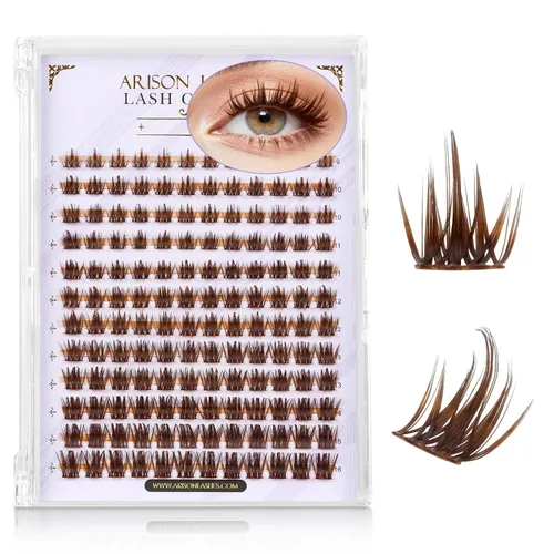 Vista 13 de Arison Lashes Extensiones de pestañas inferiores, 4 estilos, pestañas inferiores, pestañas inferiores individuales, de 0.315 a 0.318 pulgadas, banda
