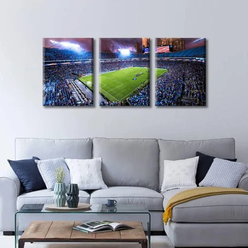 Vista 23 de Lincoln - Lienzo decorativo para pared, diseño de campo financiero de Filadelfia, paisaje de estadio de fútbol de Filadelfia, decoración de pared