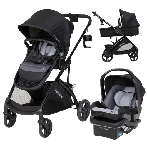 Vista 2 de Baby Trend Sistema modular de viaje con interruptor de pasaporte, moisés y centro de guardería Lil Snooze Deluxe III