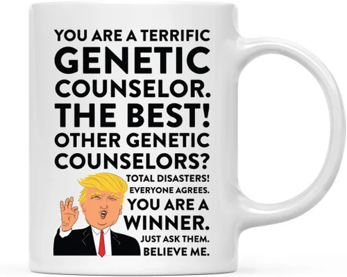 Vista 39 de Andaz Press Round 11 oz taza de té de cerámica para café divertido presidente Donald Trump regalo de Navidad, You are a Terrific Aquatic Biologist