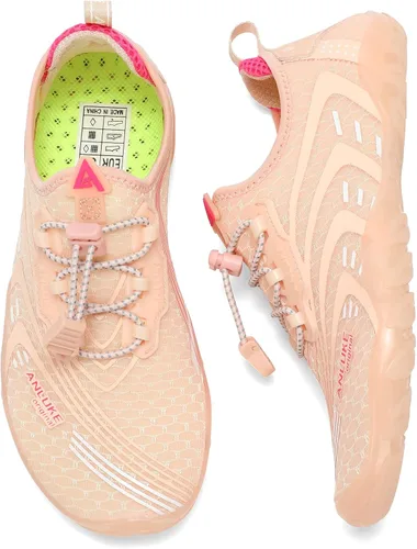 Vista 7 de ANLUKE Zapatos de agua para hombre y mujer, zapatos de natación, zapatos acuáticos, de secado rápido, para playa, surf, deportes acuáticos
