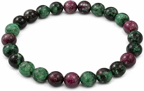 Vista 12 de Jet International New Round Beads Stretch Bracelet Natural Genuine Gift
