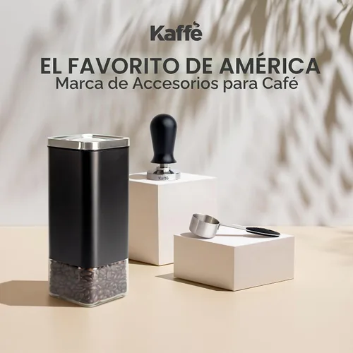Vista 7 de Kaffè - Frasco hermético de vidrio para café (16oz) con tapa hermética - Haz clic para liberar el sello - Vidrio libre de BPA y acero inoxidable