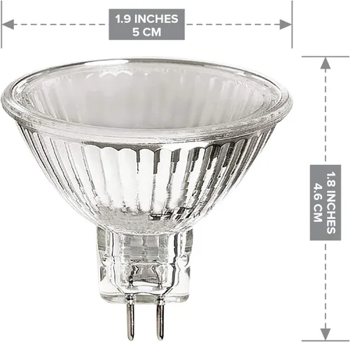 Vista 2 de MR16 Bombilla halógena foco reflector de abajo lámpara 10W 12V montaje en techo foco pista paisaje Malibu iluminación acento decorativo alto rico