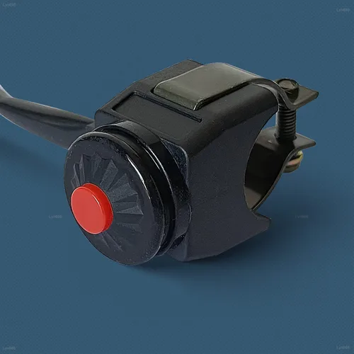 Vista 2 de Interruptor universal de motocicleta manillar motocicleta interruptor de parada botón de bocina 7/8 "0.866 in