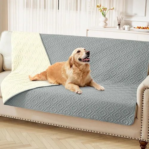 Vista 97 de hyha Manta impermeable para perros, funda suave para cama de perro, mantas para mascotas, funda impermeable para sofá y sillón para perros lavable