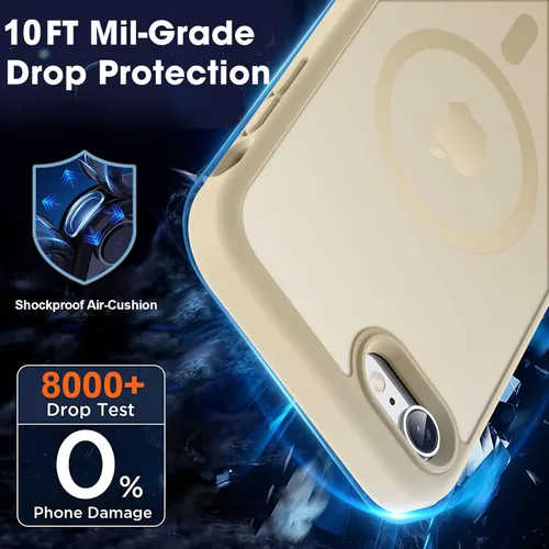 Vista 126 de MOCCA - Funda magnética resistente para iPhone XR de 6.1 pulgadas, compatible con MagSafe, funda con protección contra caídas de grado militar