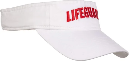 Vista 8 de Visera de salvavidas Sombrero de guardia profesional, gorra roja para hombre y mujer, uniforme de disfraz Rojo
