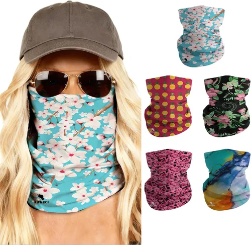 Vista 31 de Máscara facial para hombres y mujeres, protección solar UPF 30+, transpirable, bandana para motocicleta, senderismo, pesca