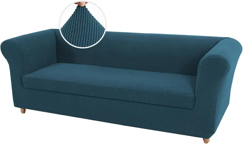 Vista 42 de UNBBRRL Funda de sofá Chesterfield de jacquard elástico, fundas de cojín gruesas para sofá, protector de muebles para sala de estar