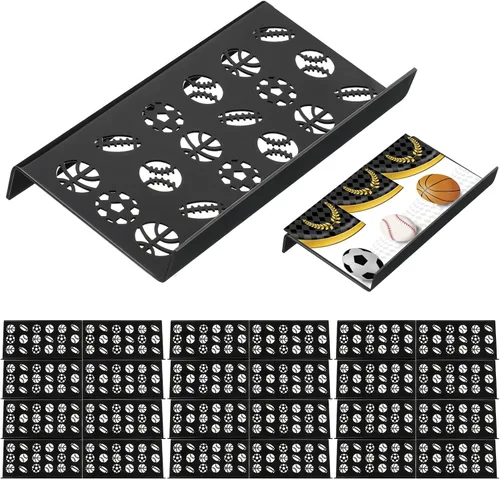 Vista 17 de Yalikop 10 soportes para tarjetas coleccionables para vitrina, hueco Elevadores modulares de acrílico de la exhibición para el juego de mesa