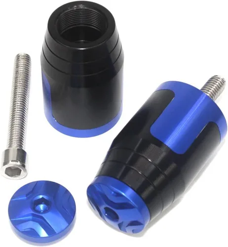 Vista 2 de Motorcycle Handle Bar End Weight Handlebar Grips Cap Anti Vibration Silder Plug for Suzuki Gixxer 150sf 250sf 155 Accessories (Color : Blue)
