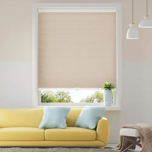 Vista 14 de Persianas Celulares Sin Cable, Persianas Opacas para Ventana para el Hogar, 22W x 48H, Plata Fría (Opaca)