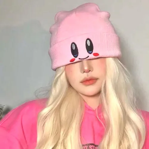 Vista 5 de Kirby - Gorro de punto para mujer diseño de gorrita