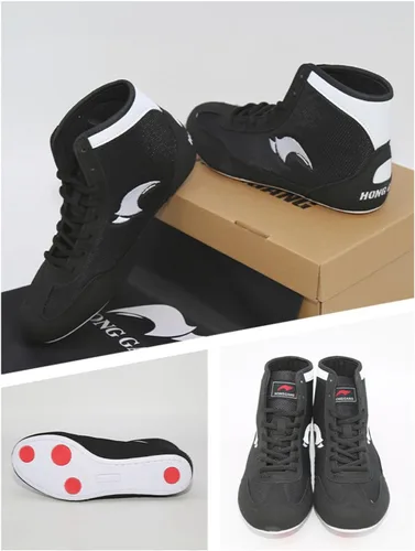 Vista 5 de Zapatos bajos de lucha libre para hombres, niños, jóvenes, niños, niñas