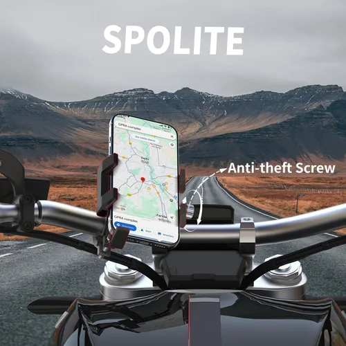 Vista 7 de Soporte universal de teléfono de aluminio para bicicleta, soporte universal para teléfono celular para todos los teléfonos de 4 a 7 pulgadas