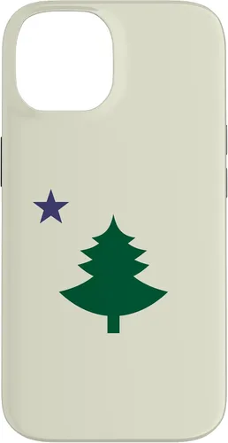 Vista 4 de Original Old Maine State Flag 1901 Pine Tree Star Case for iPhone 17