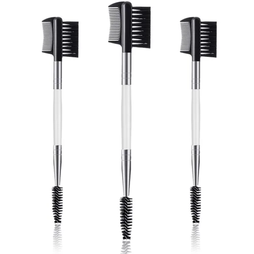 Vista 7 de Patelai - 3 cepillos para cejas, separador de peine de pestañas, 3 moldeadores de pestañas de cabeza y cepillo de cejas, peine doble, herramienta