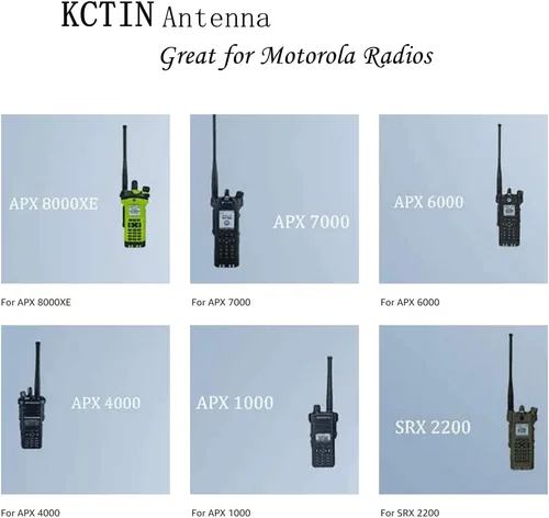 Vista 4 de Antena para Motorola, antena GPS Stubby APX 764-870MHz Banda de señal y 7-800 GPS (antena corta NAR6595A) por KCTIN (paquete de 1)