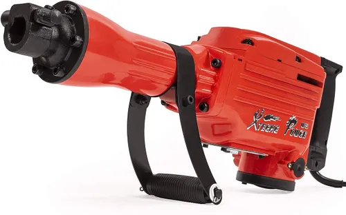 Vista 2 de XtremepowerUS - Martillo neumático de demolición pesado 2200 vatios, rompedor de hormigón, con estuche, guantes
