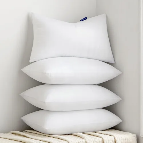 Vista 14 de MIULEE Relleno de almohada de 12 x 12 pulgadas, rellenos de almohada decorativos cuadrados, formas de almohada esponjosas de primera calidad