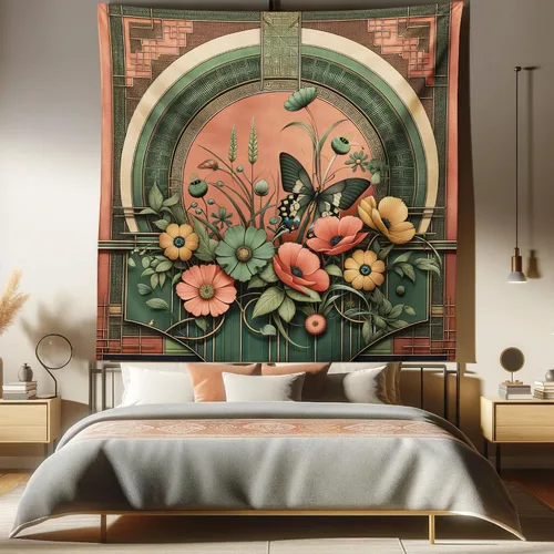 Vista 156 de Ambesonne Tapiz de arte afro, hombre negro fuerte con una corona de trazos impresión de pintura moderna, decoración de tela para colgar en la pared