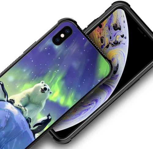 Vista 89 de Funda compatible con iPhone XR, diseño de elefantes africanos para niñas, diseño de patrón a prueba de golpes, antiarañazos, carcasa trasera
