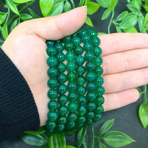 Vista 446 de Gem Avenue Handmade Round Bead Stretch Bracelet Unisex Natural Stone Beaded Jewelry for Men & Women, Elastic Wristband for Daily Wear