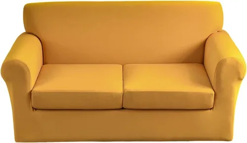 Vista 30 de Fundas elásticas para sofá de 1/2/3 cojines, funda estampada con fundas de cojín de asiento separadas, fundas de sofá lavables, protector de muebles
