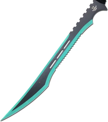 Vista 4 de Snake Eye Tactical - Espada de fantasía con funda de nailón, machete para exteriores y camping Verde