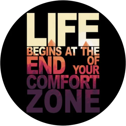 Vista 3 de Life Begins At The End Of Your Comfort Zone - Wild PopSockets Swappable PopGrip